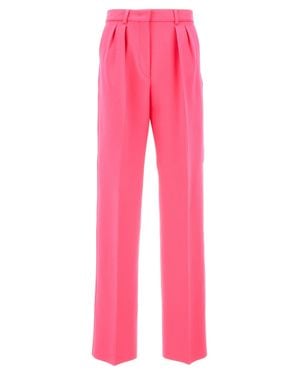 Sportmax Virgin Wool Casual Pants - Pink