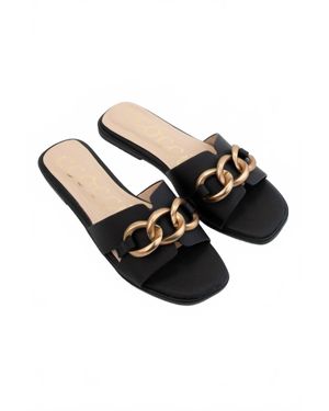 Ccocci Baylor Chain Link Sandal - Black