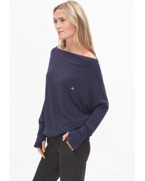 Six Fifty Lurex Anywhere Top - Blue