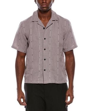 Rag & Bone Avery Linen-Blend Shirt - Brown