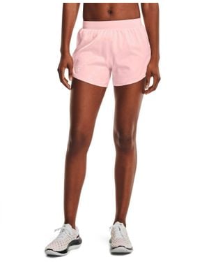 Under Armour Fly By 2.0 Shine Shorts - Pink