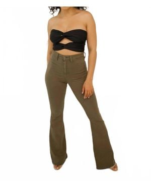 cello Everly High Waisted Flare Pants - Black