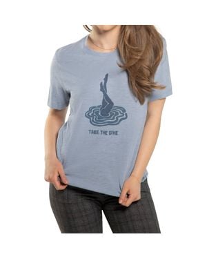 ON THIS DAY Take The Dive Graphic Short Sleeve Knit Tee - Blue