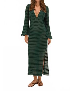 ViX Cali Long Cover Up Maxi Dress - Green