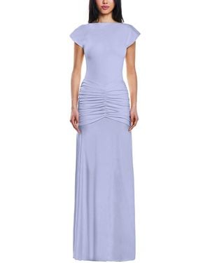 OW Collection Gaia Maxi Dress - Blue