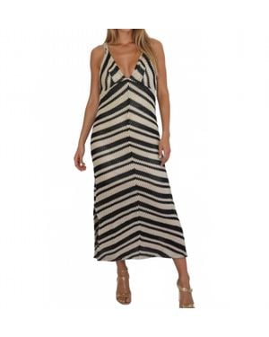 NIBI MTK Samara Crochet Maxi Dress - Black
