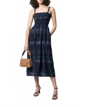 Baum und Pferdgarten Aprela Smocked Dress - Blue