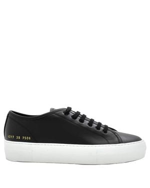 Common Projects Tournament Low-Top Leather Sneakers - Black