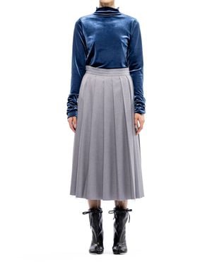 Toit Volant Gia Pleated Skirt - Blue