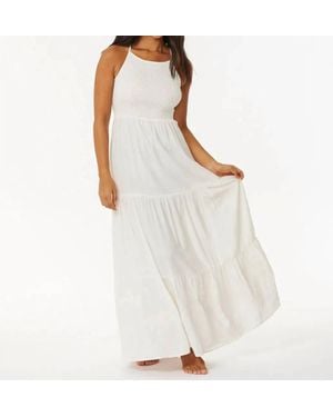 Rip Curl Embroidered Midi Dress - White