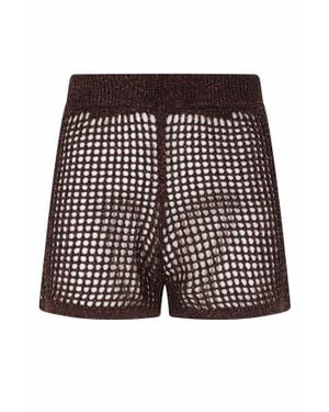 MC2 Saint Barth Sharma Edge Embroidered Viscose Shorts - Black