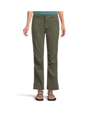 Prana Stretch Zion Pants Spruce Straight Leg Five-Pockets Red1252 - Green