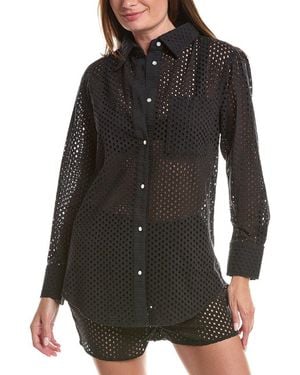 Solid & Striped The Bronte Button Down Top - Black