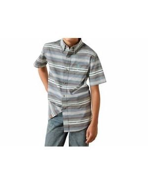 Ariat Boy's Casual Series Serape Button Up Shirt - Black