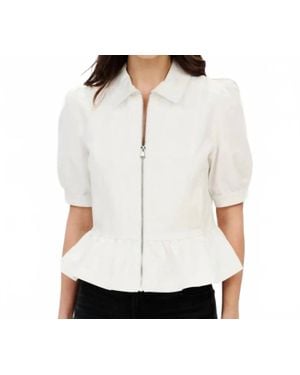 Six Fifty Delancey Short Sleeve Jacket - White