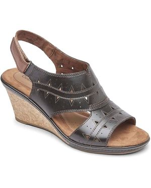 Cobb Hill Janna Perf Sling Sandal - Gray