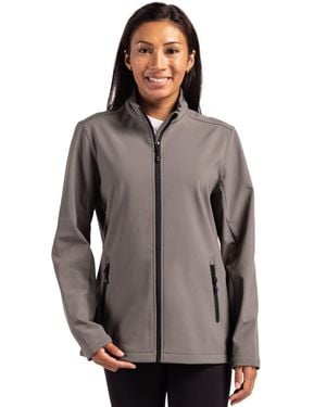 Clique Tempo Stretch Full Zip Softshell Jacket - Brown