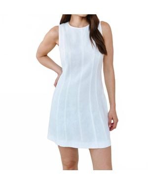 Bella Dahl Seamed Zip Back Mini Dress - Blue