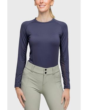 Kastel Denmark Long Sleeve Crewneck Top - Blue