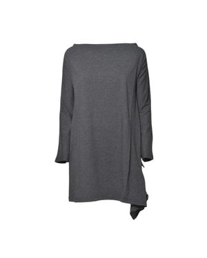 Our Legacy Asymmetrical Midi Dress With Tied Waist - Gray