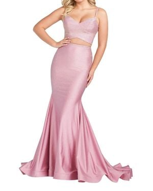 Ellie Wilde Sleeveless Gown - Pink