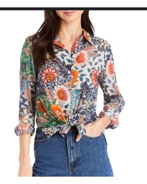 Drew Natalee Print Blouse - Red