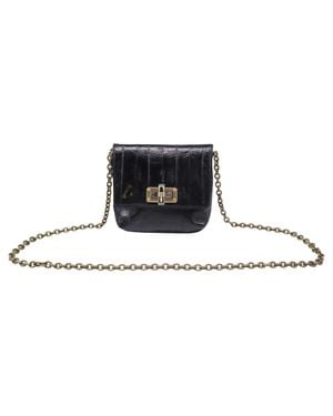 Lanvin Mini Turn Lock Crossbody Bag - Black