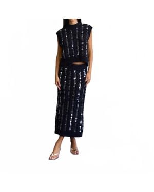 Lalavon After Hours Maxi Skirt - Black