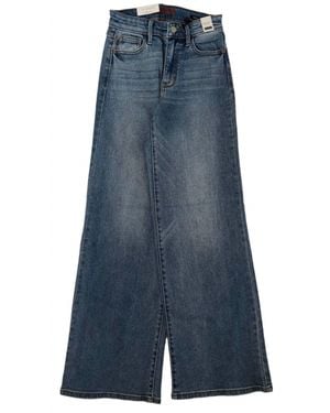 Judy Blue High Waist Retro Wide Leg Jeans - Blue