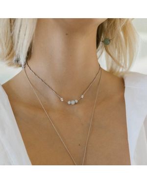 LIVY Hyevibe Gemstone Necklace - Brown