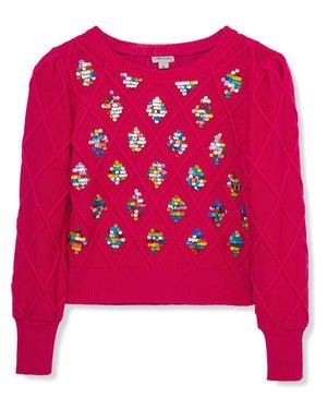 Habitual Cable Sweater - Pink
