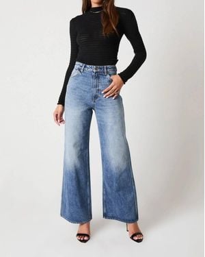 Rolla's Studio Flare Worn Jeans - Blue