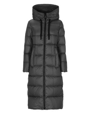 Peuterey Nunki Hooded Quilted Long Down Jacket - Gray