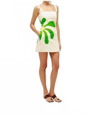 Cala De La Cruz Floral Print Mini Dress - Green