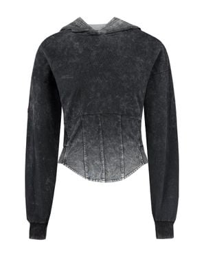 Pcfg Free Heaven Acid Wash Hoodie - Black