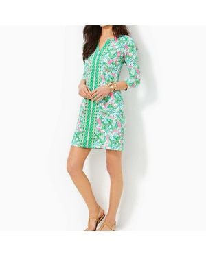 Lilly Pulitzer Upf 50+ Nadine Chilly Lilly Shift Dress Gbo867 - Green