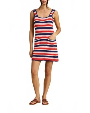 Trovata Jaida Sweater Tank Mini Dress - Red