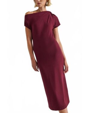 Nation Ltd Hallie Midi Dress - Red