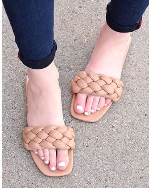 Ccocci Braided Flat Sandal - Blue