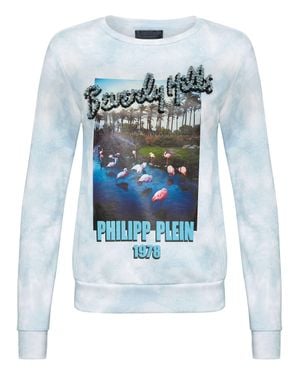 Philipp Plein Sweatshirt Ls Pp1978 - Blue