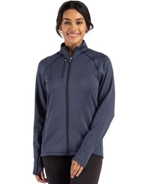 Cutter & Buck Peshastin Fleece Recycled Full Zip Jacket - Blue