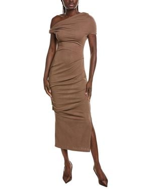 Paris Georgia Basics Ida Midi Dress - Brown