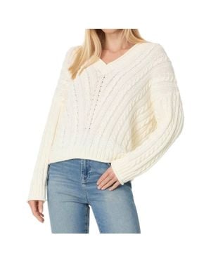 Michael Stars Murphy V-Neck Sweater - White