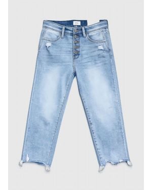 Kancan High Rise Capri - Blue
