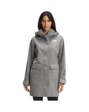 The North Face City Breeze Rain Parka Ii Nf0A52Yldyy Jacket Kfc276 - Gray