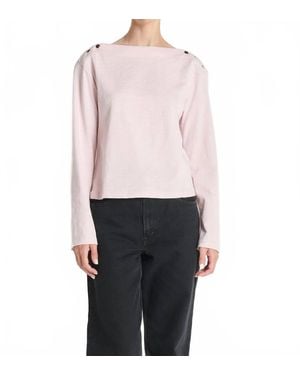 Nation Ltd Rochelle Boatneck Tee - White