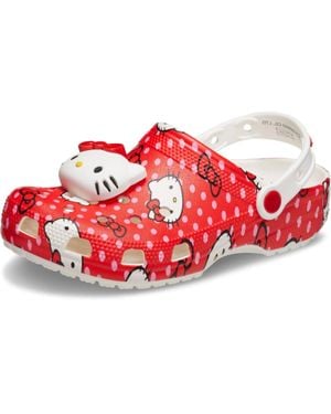 Crocs™ Classic 210575-90H Clogs Hello Kitty Comfort Shoes Jax2052 - Red