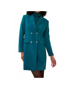 EsQualo Blazer Dress - Blue