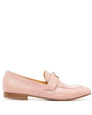 Madison Maison Leather Lock Flat Loafer - Pink