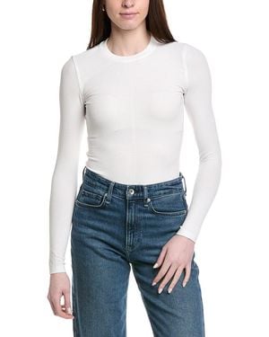 FRAME The Rib Crew T-Shirt - White
